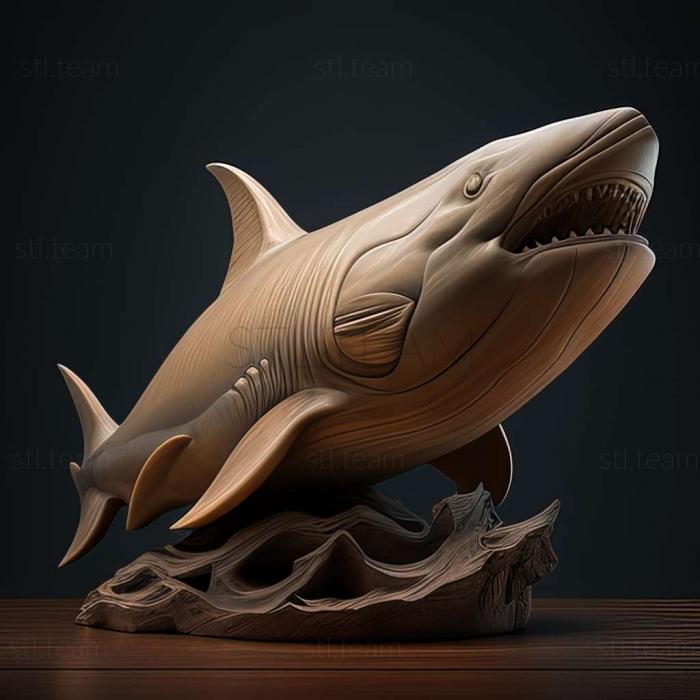 3D model Carcharhinus porosus (STL)